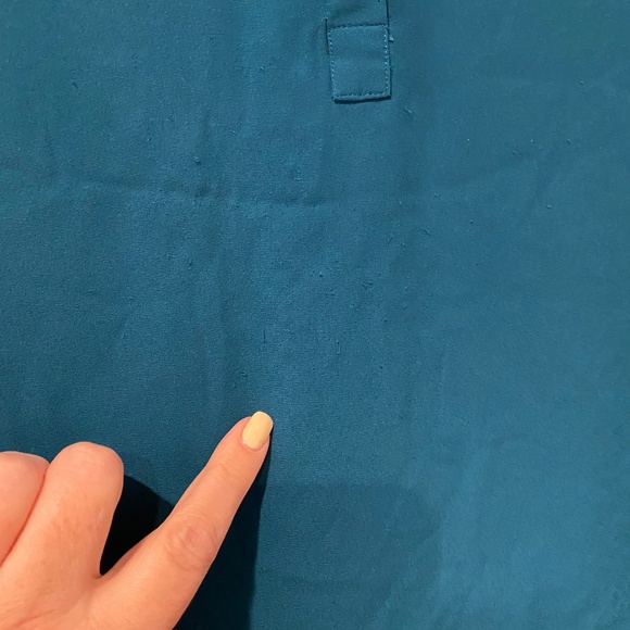 LOFT Teal Sleeveless V-Neck Blouse with Trim – Size Small - Picture 4 of 10